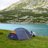 Bessport Camping Tent for 3 Person, Lightweight Backpacking Tent Waterproof Windproof Two Doors Easy Setup Double Layer Outdoor Tents for 3 to 4 Seasons, Suitable for Outdoor,Hiking,Camping