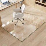 Tempered Glass Chair Mat for Carpet & Hard Floor, 36"x46" Office Chair Mat - Heavy Duty & Scratch Resistant