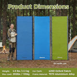 KingCamp Ultralight Camping Cot, Portable Folding Tent Camping Cot, 265 Lbs Heavy Duty Sleeping Cot with Pillow for Adults Outdoor Backpacking Travel Hiking, Green