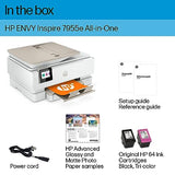 HP ENVY Inspire 7955e Wireless Color Inkjet Printer, Print, scan, copy, Easy setup HP