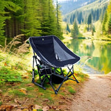 GCI Outdoor Pod Rocker Collapsible Rocking Chair & Outdoor Camping Chair, Indigo Blue