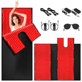 lawind Red Light Therapy Mat for Full Body, 88"x83" Red Therapy Blanket with 2632 3-in-1 Chip LEDs, 660nm & 850nm Dual Wavelength Infrared Red Light Therapy for Better Sleep & Relaxation