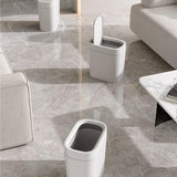 BXFIRS Intelligent Garbage Bin Made of ABS Material for Household Kitchen Bathroom Living Room Trash Cans(29.5 * 28.3 * 18cm)