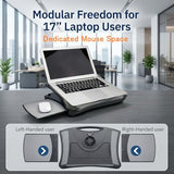 Laptop Lap Pad Laptop Stand with Attached Mouse Pad, Cushion and USB Cooling Fan