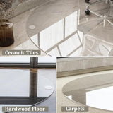 46 inch Heavy Duty Round Hard Floor Mat for Office Desk, Rolling Chair Mat for Carpet & Hardwood Floor