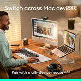 Logitech Signature Slim Solar+ Wireless Bluetooth Keyboard K980 for Mac, Solar and Artificial Light Powered