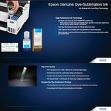 Epson SureColor F170 Dye-Sublimation Printer – Compact 8.5" x 11" Format – Includes Genuine Epson Ink