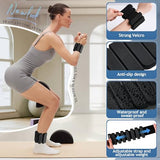 Ankle Weights for Women Men Adjustable 2LB Wrist Weights Bracelet Set of 2 for Home Gym Weighted Bangles Wristbands Leg Arm Weights, Black