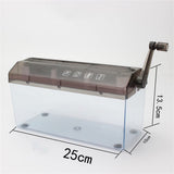 BUXGWLCH Household Mini A4 Paper Shredder Daily Financial Bill Hand-cranked Portable