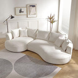 L-Shape Modern Sectional Luxury Upholstery 5-Seat Sofa for Apartment (Left-Facing