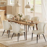 VASAGLE Dining Chairs Set of 6, Upholstered Kitchen Chairs