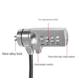 1Pcs Lock Laptop Computer Password Lock 1.2 Meters /1.1 Meters Wire Rope Protection Keys Lock Accessories(B1Pcs 1.8 Meters)