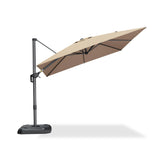 PURPLE LEAF Patio Outdoor Umbrella 9' x 9' Square All-Weather Tapue