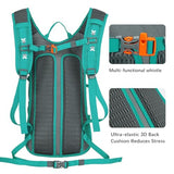 LARIPOP 18L Hydration Backpack with 2L BPA-Free Leak-Proof Water Bladder, Lightweight Breathable Reflective Daypack for Hiking Cycling MTB Trail Running Camping Men Women