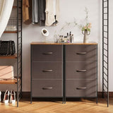 AODK Dresser for Bedroom Nightstand Small Dressers Chest of Drawers End Table for Living Room, Closet Dresser with 3 Storage Drawers Organizer Clothes, Brown