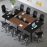 Furmax 8FT Conference Table, 94.48” Meeting Seminar Table with Cable Grommets