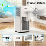 Electactic 10000 BTU Portable Air Conditioners for Rooms up to 550 Sq.Ft, 4 Modes Portable AC Unit with Cool, Dry, Fan and Sleep Modes, Remote and LED Display, Installation Kits for Home, Apartment