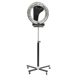 Professional Orbiting Infrared Hair Dryer 1000W - Freestanding Rotating Salon Dryer with Swivel Caster Rolling Base, 3 Functions + 6 Modes
