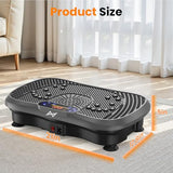 AXV Vibration Plate Fitness Platform Exercise Machine Vibrating Shaking Full Body Shaker Workout Vibrate Stand Shake Board Sport Gym for Weight Loss Fat Burner for Women Men