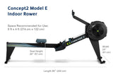 Concept2 RowErg Indoor Rowing Machine with Tall Legs - PM5 Monitor, Device Holder, Adjustable Air Resistance, Easy Storage Concept2