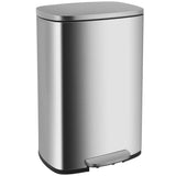 13 Gallon/50 L Garbage Can Kitchen Trash Can with Lid for Office Bedroom Bathroom Step Trash Bin
