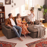 86.6" Sectional Couches for Living Room, 3 in 1 L-Shaped Couch Bed