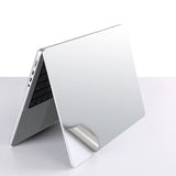 4 in 1 Ultra Thin 3M Vinyl Full Size Laptop Skin Palm Rest Sticker for MacBook Pro 14 Inch 14.2" M2 M3 M4 M5 (Model: A2442/A2779/A2918/A2992/A3112/A3401/A3185/A3434/A3426/A3427) - Silver