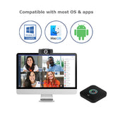 Conference Microphone Speaker: Bluetooth/Wired, USB 3.0 Hubs, AI Noise Reduction, 360° Voice Pickup Adesso