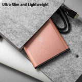 500GB Ultra Slim Portable External Hard Drive HDD USB 3.0 Compatible with PC, Laptop - Rose Pink Maxone