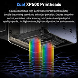 DXZ A3 UV DTF Printer All-in-One with Laminator, Dual XP600 Print Heads
