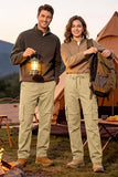 GINGTTO Mens Tactical Pants Stretch Slim Fit Light Khaki Cargo Pants for Men Waterproof Ripstop 28
