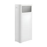 WanWanKa Bathroom Trash Can with Lid,Skinny 6 Gallon,White