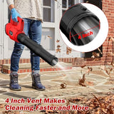denqir Leaf Blower Cordless for Milwaukee M18 Battery Powered(No Battery) with 6 Speed Modes, 500CFM/150MPH Brushless Handheld Electric Leaf Blower