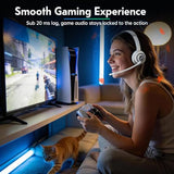 Wireless Headsets with Mic for Work, Wireless Headset for Cell Phones, Ultra Lightweight& 50+ Playtime