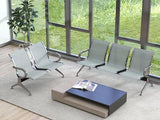 5-Seat Reception Chair - 2pcs Waiting Room Chairs with Arms & Stainless Steel Frame