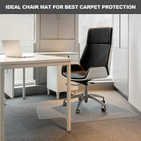 Chair Mat for Carpet- Low Pile (1/4" Thick) Carpet Protector for Office Gaming Computer Desk Chair