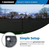 Sandbaggy Privacy Fence Screen - UV Resistant HDPE - Chain Link Fencesre Fence