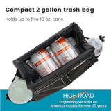High Road Car Organizer with Car Trash Bin and Tissue Holder - Holds Full Size Tissue Box, Bottles and Wipe Containers