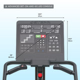 STEPR PRO Classic Stair Master with LED Touchscreen, Commercial Grade Stairmaster Machine for Home, 190 Steps/Min, Resistance Band Attachments, 400 lb Capacity