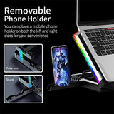 Laptop Cooler for Laptop 12-18 Inch Six Fans LCD Screen Laptop Cooling Pad Adjustable Notebook Stand