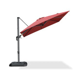 PURPLE LEAF Outdoor Umbrella 8' x 8' Square Premium Sun Protection Terra