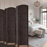 Rose Home Fashion Room Divider, 6 ft Tall Room Dividers and Folding Privacy Screens,