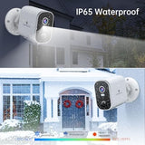 Security Cameras Wireless Outdoor 2K: Battery Powered WiFi Camera with AI Motion Detection for Home - Color Night Vision Spotlight Siren Alarm 2-Way Talk