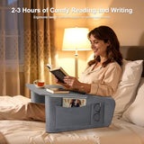 Reading Pillow for Gaming with Ergonomic Arm Rests, Wooden Lap Desk for Laptop