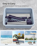 SONGMICS Clothes Drying Rack, 59-Inch Folding Laundry Drying Rack with 3 Rotatable Arms for Hangers, 4 Legs, Blue and Silver ULLR510Q01