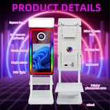 40" Magic Mirror Photo Booth Machine with Instant Printer,21.5inch Interactive