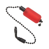 3PCS Fishing Alarm Chain Tools Iron Acrylic Portable Fishing Bobbins Hangers Bite Indicator Alerter for Outdoor (Red)