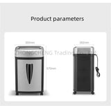 BUXGWLCH Standard Level 5 Confidentiality Powder Shredder 2 * 2mm Office Electric Shredded Paper Cards