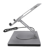 Mingzhe Laptop Docking Station Stand with 10-in-1 USB C Hub, 360 Rotating
