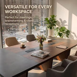 Conference Table, 142" L x 56" W x 30" H Large Meeting Table for 10 People